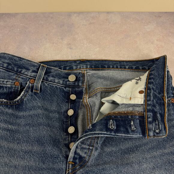 LEVI’S 501 150th Anniversary Edition Jeans W30 L29 Blue Straight Leg - Picture 5 of 12